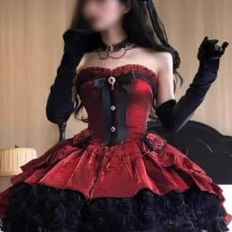 Victorian Sweet Elegant Lolita Dress Women Vintage Gothic Bow Ruffles Rose Trailing Princess Dress Y2k Cute Evening Party Dress