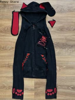 Gothic Dark 2000s Aesthetic Women's Dress Subculture Vintage Cross-shaped Metal Fastener Long-sleeved Harajuku Japanese Dresses