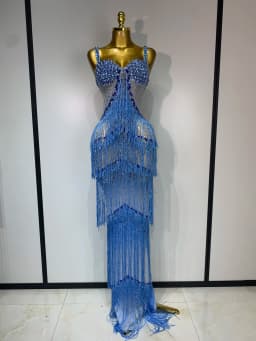Shining Rhinestones Bodycon Long Dress Women Sexy Transparent Elagant Evening Party Birthday Prom Dress Photo Shoot Outfit