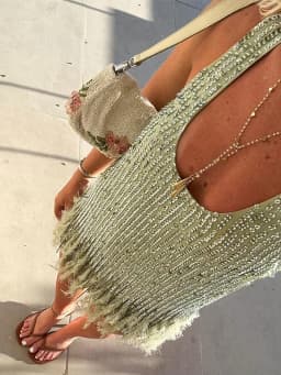 Feather Patchwork Sequin Evening Women Dress Loose Sleeveless A-line Loose Mini Vestidos 2026 Summer Party Street Lady Dresses