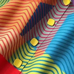 Miyake Pleated Dress Women Spring Summer Colorblock Printing Lapel 3/4 Sleeve Single-breasted Fashion Irregular Shirt Dresses