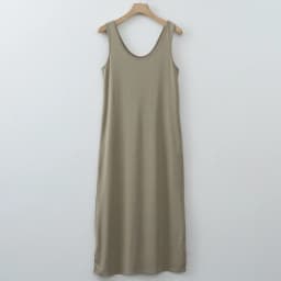 Women Double U Neck Sleeveless Tank Maxi Dress Soft Modal Loose Loungewear Dress With Pockets Khaki Black Coffee Light Gray