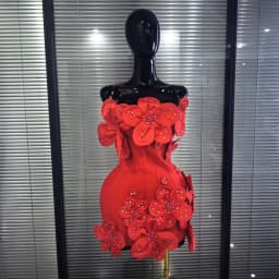 5 Colors Women Sexy Strapless Shining Diamond Flowers Bodycon Mini Bandage Dress Birthday Party Celebrate Cocktail Outfit