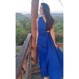 HH Fashion Elegant Female One Shoulder Ruffled Slim Long Dress Women Summer Sexy Waist Hollow Out Backless Sleeveless Dress