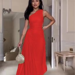 HH Fashion Elegant Female One Shoulder Ruffled Slim Long Dress Women Summer Sexy Waist Hollow Out Backless Sleeveless Dress