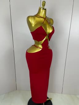 Sexy Halter Hollow Out Sleeveless Black Red Bodycon Long Bandage Dress 2025 Women Celebate Elegant Luxury Birthday Club Dress
