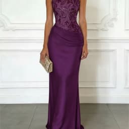 Pretty Women Pink Evening Dresses Luxury O-Neck Sleeveless Floor Length Appliques Long Dress Special Occasion Prom Gowns Vestido