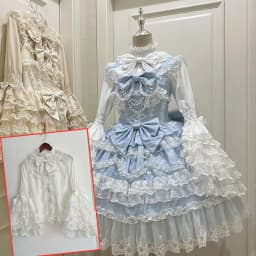 Japanese Lolita Kawaii Mini Dress Black Polka Dot Lace Up Multi Satin Bow Tiered White Lace Hem Party Dress Harajuku JKS New