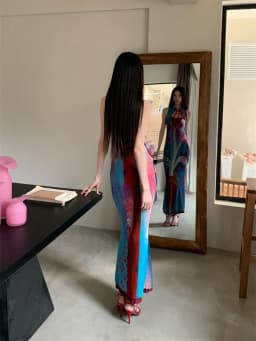 CHEERART Designer Floral Long Summer Dress Woman 2025 Party Evening Bodycon Tunics Sleeveless A Line Midi Dress Clothing
