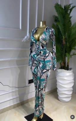 GLCMYAYA Women Printed V-neck Ruched Bodycon Midi Maxi Long Dress 2026 Vacation Birthday Holiday Party Trendy Dresses Vestidos