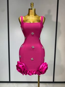 Women Sexy Square Collar Sparkly Rhinestone Bodycon Mini Bandage Dress Celebrate Evening Party Elegant Luxury Birthday Dress