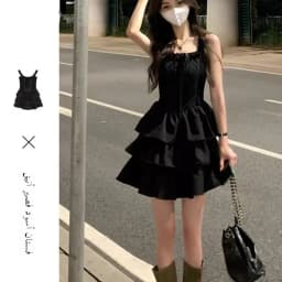 Elegant Black Strapless Dress Women's Summer New Arrival Base Layer Beautiful Dress U-Neckline A-Line Skirt Ultra Short