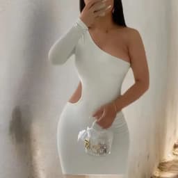 Sexy Lady Fashion Elegant Dress Luxury Women Hot Off-The-Shoulder Solid Color Diagonal Collar Elegant Sleeveless Formal Gown Tee