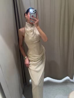  Elegant Rhinestone Halter Long Dress Women Boning Sleeveless Backless Draped Bodycon Dresses 20026 New Lady Evening Party Gown