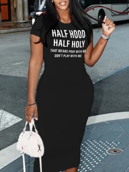 Women's Summer Short Sleeved Sexy Dress