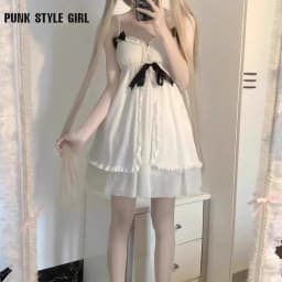 White Sweet Anime Cosplay Costume Girl Sweet Lolita Dress Sling Sexy Kawaii Japanese Pajamas Summer Nightgown Ruffle Nightwear