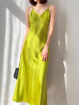 SuyaDream Woman Long Dress, 100%Real Silk, V Neck, Solid Spaghetti Strap Dresses, 2025 Elegant Chic Clothes