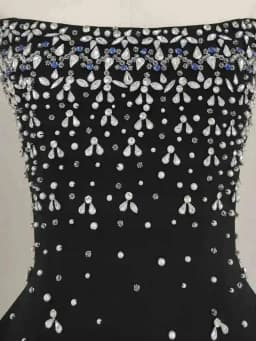 IEQJ French Style Diamond Spliced Party Mini Dresses For Women Slash Neck Sleeveless High Waist Black Female Dress 2026 3WQ6859