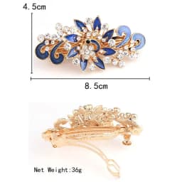Accessories Women Girl Headwear Fashion Crystal Hair Clip Shinning Rhinestones Jewelry Peacock Hairpin