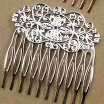 REGELIN 2018 Vintage Fashion Teeth Comb Hair Jewelry Charm Women Flower Hairpin Hairclips Barrettes Hair Wear Accessories DIY