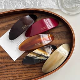 French-Style Elegant Women's Acetate Oval Low Ponytail Hair Clip, Spring Clip, Versatile Hair Accessory, New Arrival