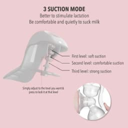 150ml Soft Breastmilk Collector Handsfree Silicone Manual Baby Breast Milk Pump 3 Level Adjustable Pressure for Breastfeeding