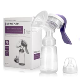 150ml Soft Breastmilk Collector Handsfree Silicone Manual Baby Breast Milk Pump 3 Level Adjustable Pressure for Breastfeeding
