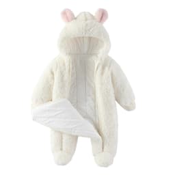 LILIGIRL Winter Newborn Baby Jumpsuit Thicken Baby Girls Romper Cotton Warm Infant Bodysuit Soft  Snow Wear Jacket 0-12 Months