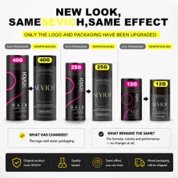 Sevich Hair Fibers Powder 25g Keratin Hair Building Fiber Thickening Powder – Instantly Thickens & Volumizes for All Hair Types