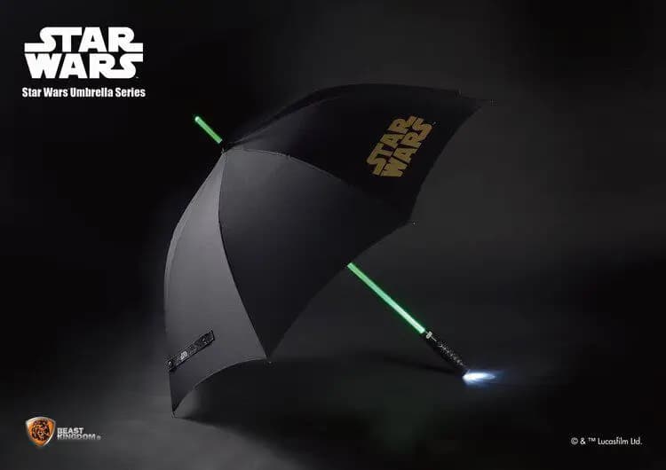 Ready in Stock-Beast Kingdom 1:1 Star Wars LED Illuminated Lightsaber Straight Handle Umbrella Prop Umbrella Toy Gift