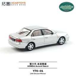 New In Stock Xcartoys 1:64 Honda Accord Gen.5 Gold Alloy Miniature Accord Gen.4 Gen.5 Y70-01 Y47-02 Car Diecast Model Toys Gift