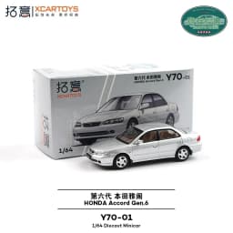 New In Stock Xcartoys 1:64 Honda Accord Gen.5 Gold Alloy Miniature Accord Gen.4 Gen.5 Y70-01 Y47-02 Car Diecast Model Toys Gift