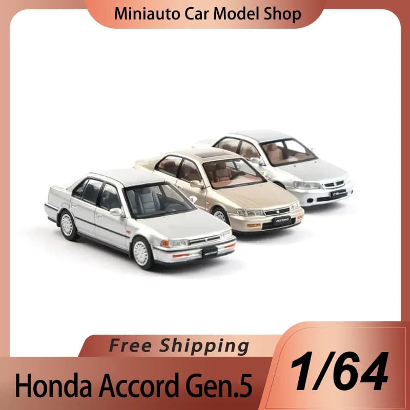 New In Stock Xcartoys 1:64 Honda Accord Gen.5 Gold Alloy Miniature Accord Gen.4 Gen.5 Y70-01 Y47-02 Car Diecast Model Toys Gift