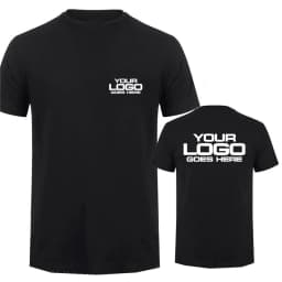 Customized Your Design Here T Shit Text Name Tsihrt Add Your Own Message Men's T-shirt Personalized Tees Custom Cotton Tshirt