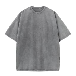 Summer 230g Retro Heavyweight Pure Cotton Round Neck T-shirt Custom Washed Loose Short Sleeved Oversize Men Top
