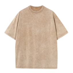 Summer 230g Retro Heavyweight Pure Cotton Round Neck T-shirt Custom Washed Loose Short Sleeved Oversize Men Top