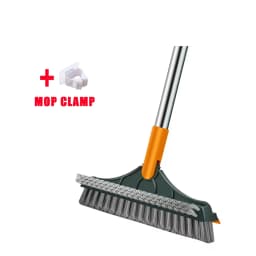 3 in 1 Magic Brush Floor Scrub Brush Broom Brush Long Handle Household Cleaning Brush Stainless Steel Bathroom Cleaning Home