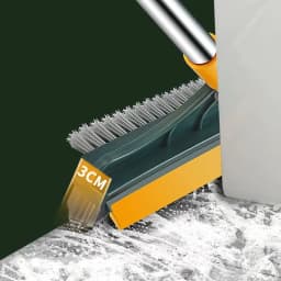 3 in 1 Magic Brush Floor Scrub Brush Broom Brush Long Handle Household Cleaning Brush Stainless Steel Bathroom Cleaning Home