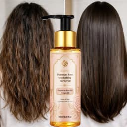 (No Need to Rinse) Rozino Bulgarian Damascus Rose Hair Care Essence, with a Clear, Watery Texture That Is Lightweight and Easy to Absorb, Instantly Moisturizes and Softens Hair, Instantly Smooths Frizz and Eliminates Tangles, Long-Lasting Moisture Retention, Reduces Static Electricity, with a Delicate Rose Fragrance That Lingers, Suitable for All Hair Types, Portable for On-The-Go Care, Ideal for Personal Use and as a Gift.