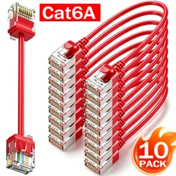 1-10PCS CAT6a Ethernet Cable LAN Super Light Cord UTP 10Gbps 550MHz High-speed Slim Ethernet Network Cable for PC Laptop Router