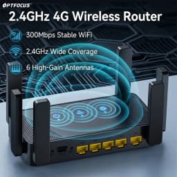 300Mbps Wireless Router 2.4G WiFi Repeater with 6 High Gain Antennas Long Range Signal Amplifier Network for Home