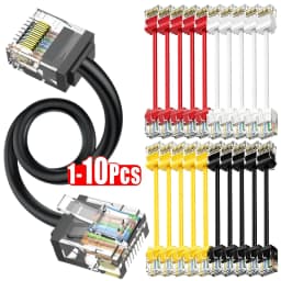 1/5/10Pcs CAT6A Slim RJ45 UTP Network Cord 10Gbps Cat6A Patch Cable for NAS PS5 Patch Panel to Switch Flexiable Cat6a 10/20/30CM