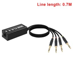 RJ45 CAT5 to 4 Channel 3Pin XLR/DMX Audio Extender DMX512 Network Signal Gilding Extender For Live Stage, Audio Recording Studio