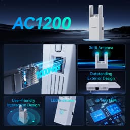 Tenda 1000Mbps Wifi Amplifier Dual Band 2.4G 5G Repeater Network Expander Range Extender WiFi Signal Booster Wireless Router