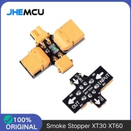 JHEMCU Smoke Stopper with XT30/XT60, 1-6S Resettable Fuse for FPV Drone & RC Model, Short Circuit Protection Test Tool