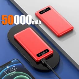New 200000mAh PowerBank 120W Super Fast Charging High Capacity Portable External Battery With LED Digital Display For IPhone
