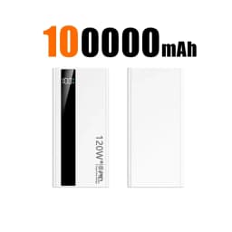 New 120W 200000mAh High Capacity Power Bank Super Fast Charging Power Bank Portable Battery Charger For iPhone Samsung Huawei