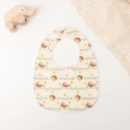 INSULAR Cotton Baby Bibs Reusable Saliva Towel Good Absorption Soft 100% Cotton Gauze Cartoon Print Adjustable Baby Feeding Bibs