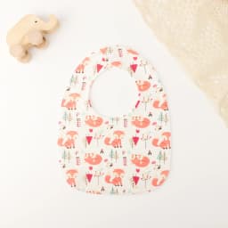 INSULAR Cotton Baby Bibs Reusable Saliva Towel Good Absorption Soft 100% Cotton Gauze Cartoon Print Adjustable Baby Feeding Bibs
