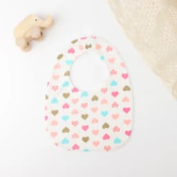 INSULAR Cotton Baby Bibs Reusable Saliva Towel Good Absorption Soft 100% Cotton Gauze Cartoon Print Adjustable Baby Feeding Bibs